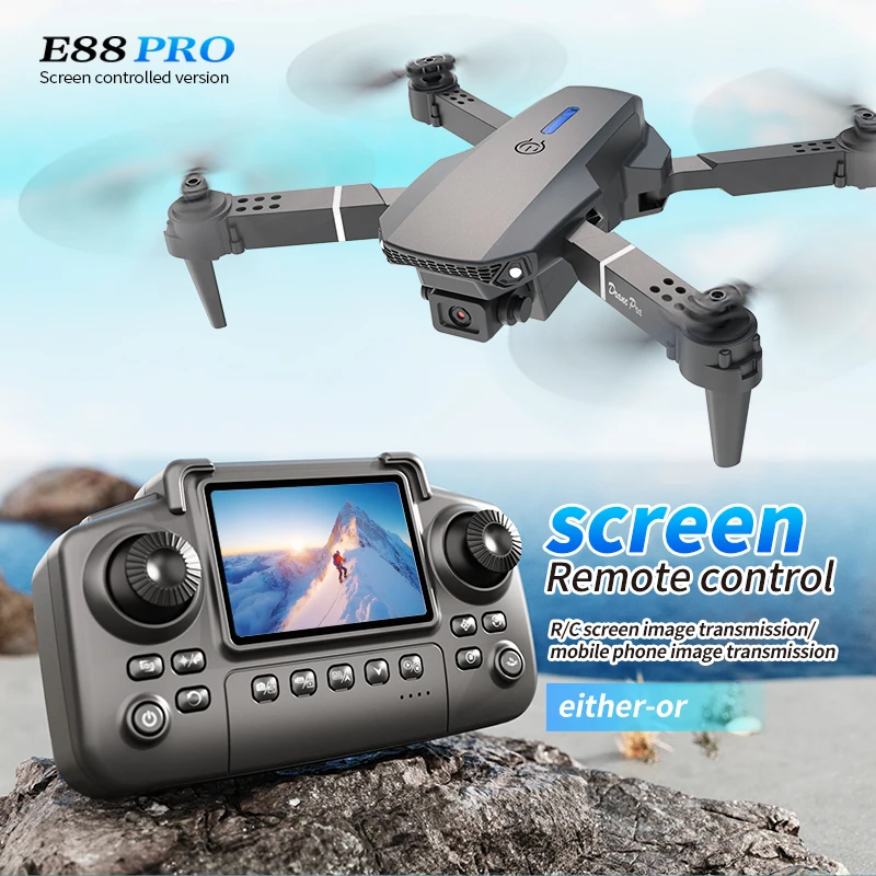 Drone Kit Professional - Professional E88 PRO Drone หน้าจอ 8K