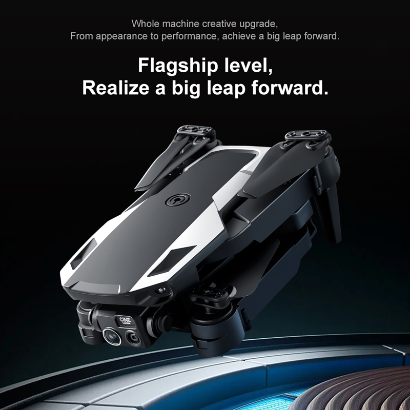 Drone Kit Build Yourself - ชุดโดรนพกพาพร้อมรีโมทคอนโทรลและแว่นตา VR กล้องคู่ 4K เลนส์ปรับได้ โดรนถ่ายภาพทางอากาศแบบควบคุมระยะไกล