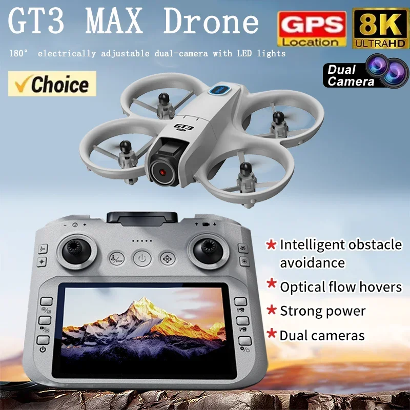 Drone Kit Tricopter - โดรนพับได้รุ่นใหม่ GT3 Mini ปี 2026 พร้อมไฟ