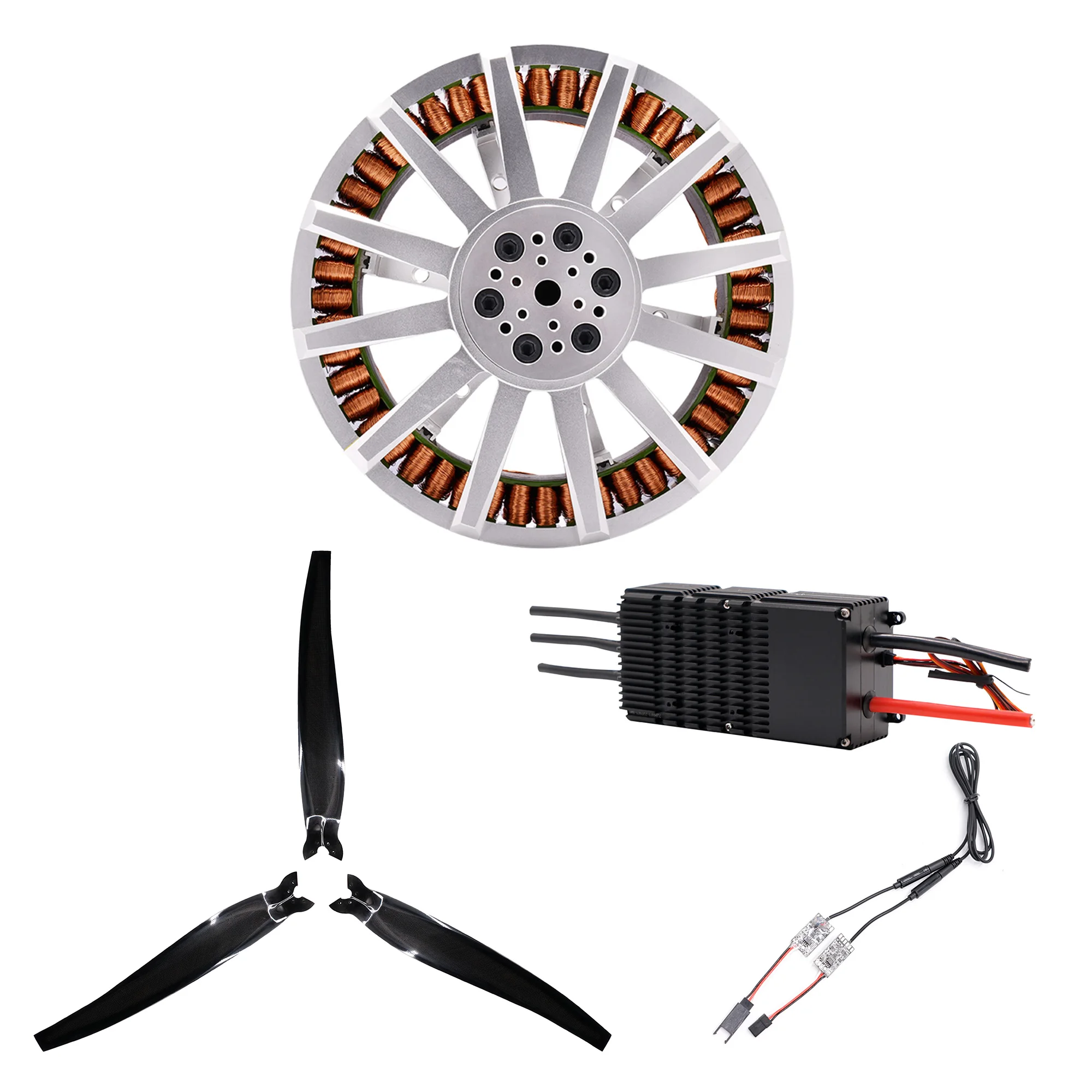 ชุดมอเตอร์ไฟฟ้าไร้แปรงถ่าน FRC - Drone Kit Heavy Lift บทวิจารณ์และราคา