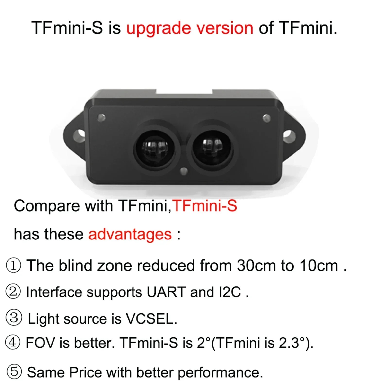 TFmini-S Benewake Micro LiDAR  - Drone Kit Hexacopter บทวิจารณ์และราคา