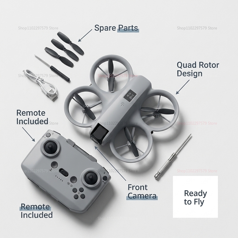 มินิโดรนพร้อมกล้อง 8K HD FPV โ - Drone Kit Tricopter บทวิจารณ์และราคา