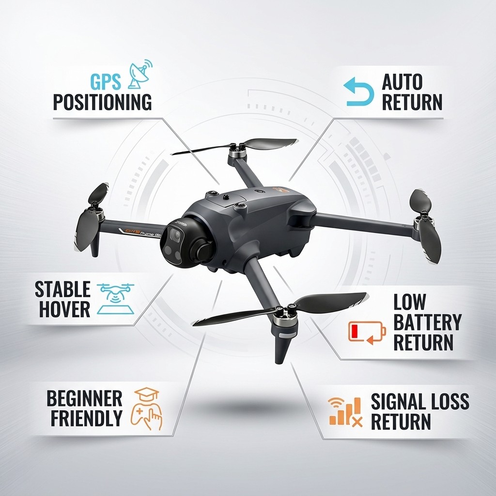 โดรน Potensic ระบบ GPS กลับอัต - Drone Kit With Camera บทวิจารณ์และราคา