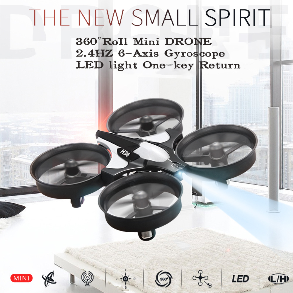 โดรนจิ๋ว JJRC H36 2.4G 6 แกน โ - Drone Kit Tricopter บทวิจารณ์และราคา
